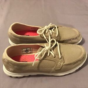 Skechers natural color, size 9.5. Boat shoes Price reduced